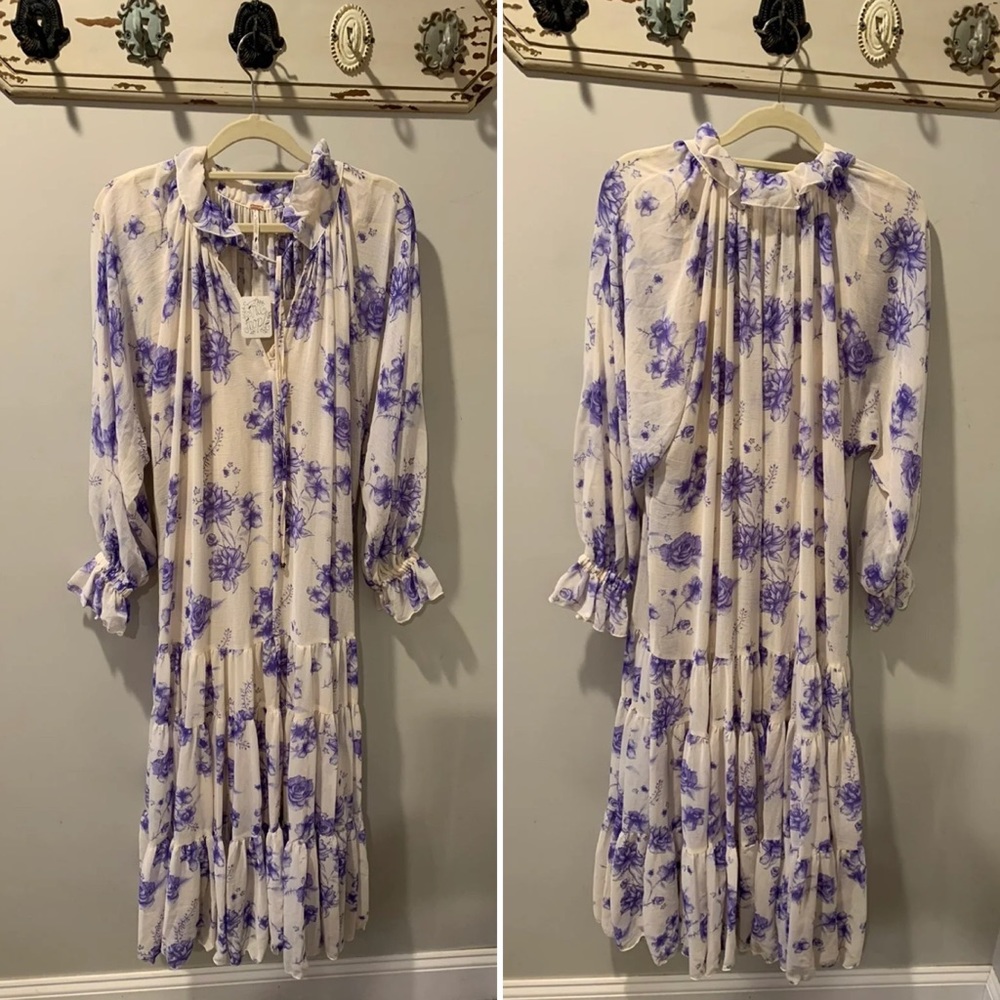 NWT Free People Feeling Groovy Maxi Dress - Picture 6 of 10